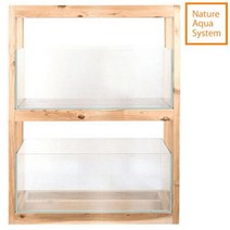 [바보사랑] NAS 원목축양장 120x45cm 2단, 상세 설명 참조