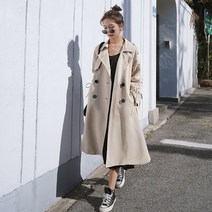 여자 웜그레이 트렌치코트 봄아우터 오피스룩 코트
