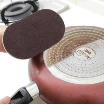 탄 냄비 후라이팬 녹제거 핸디 수세미 욕실 물때 칼갈이 손잡이 수세미 스크러버 주방 청소, 핸디형 수세미 3P