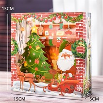 초대장 카드 크리스마스 트리 팝업 카드 스티커 레이저 컷 새해 인사 메리 겨울 선물, 17 Christmas Gift