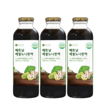 바로푸드 베트남 레알 노니 원액 100% 500ml, 3개
