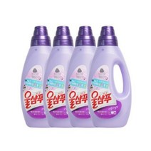 울샴푸 퍼플 라일락 중성세제 본품, 1L, 4개