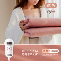 차박 온수매트 온수 히터 모터 순환 무동력 캠핑 낚시 겨울 야외용 휴대용 가스 워터 펌프, 【180X90】카멜(예약온오토오프)