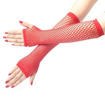 헤어밴드 네온 Fishnet 핑거리스 긴 장갑 다리 팔 커프 파티 착용 여자 드레스 아름다운 블랙 암 워머