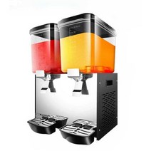 탄산 음료 디스펜서 쥬스 식혜 냉장 뷔페 업소용, 상세 페이지 참고, 40L 블랙/실버  + 냉온 겸용