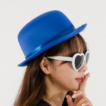 공단뮤지컬모자 블루 파티 마술사모자 할로윈 공연 노래방 소품 축제 용품, 단품