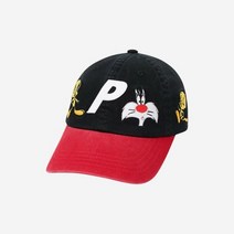 팔라스 트위티 P 6-패널 캡 블랙 레드 - 20FW Palace Tweety-P 6-Panel Black Red - 20FW