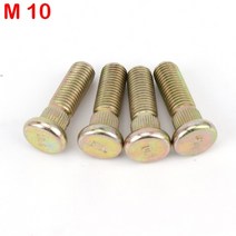 atv부품 4륜바이크부품 4 개몫 10.9 스틸 스플라인 나사 m121.25 m101.25 m81.25 atv utv 버기 카트 쿼드 자전거 부품용 휠 허브 스터드, 빨간색