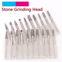 그릿 150 브레이징 다이아몬드 그라인딩 헤드 10 개 3mm 생크 조각 버 금속 옥 껍질을 벗긴 마노 화강암 돌 도구
