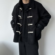 귀여운 카라 숏 떡볶이 코트 더플 울 아우터 남친룩 겨울 오버핏 커플 빅사이즈 트렌치 야상