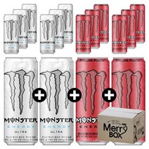 355ml x 12캔 혼합선택 몬스터 에너지 울트라 파라다이스 펀치 망고, 07){울트라6+펀치6}