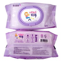 모나리자 기분좋은하루 물티슈/캡형100매/알로에베라잎추출물