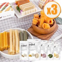 한입뚝딱 프리미엄 강아지 애견 덴탈간식 껌 모음 x3, 12.칫솔덴탈껌 닭고기 80g x3개