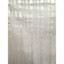 혜인천 대폭 분사마린넨 스트라이프 커텐지 원단 네추럴