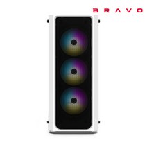 부피가 큰 상품은 개별 택배비 적용으로인한 2개이상 구매시 착불로 발송됩니다.BRAVOTEC SWORD S830 RGB 타이탄 글래스 (화이트)