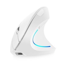 버티컬마우스 블루투스 무선 마우스(에서 선박 us) 무선 마우스 수직 2.4G USB 2400 인치 당 점 인체 공학, 01 White, 한개옵션1