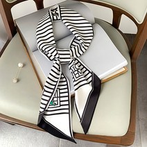 다이나토리 스트라이프 다용도 럭셔리 스카프 2color