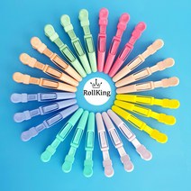 파스텔 신형 티라노 악어 핀셋 6P 드라이 커트핀셋 뉴컬러, 피치