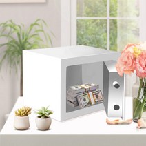 디지털 스마트금고 SafeBox 소형금고 가정 사무 안전 보안 가정용금고 사무실용금고 미니금고 인테리어 보안금고 휴대용금고 인테리어용품 인테리어금고 귀중품 보관함, 그레이