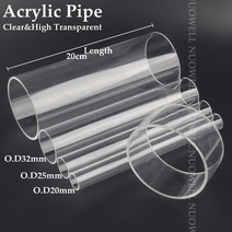 1pc 20 32mm 두꺼운 투명한 명확한 아크릴 관 연결 수족관 물고기 탱크 플렉시 유리 팔꿈치 티 합동, 03 Acrylic D45 Elbow_01 20mm