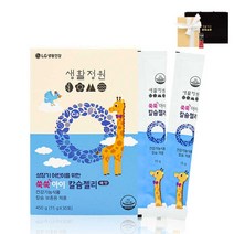 LG 생활건강 생활정원 쑥쑥아이 칼슘젤리 30일분 배맛 (선물포장+쇼핑백+시음1포 증정) 1개