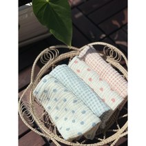 Serenity 세레니티 코튼캔디 키친크로스 주방행주 요루거즈면4겹, 고리없음, 핑크