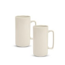 그린들리 롱머그 2P세트 베이지 브라운 손잡이 머그 국내산 도자기, 2.브라운