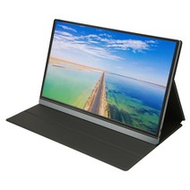 did모니터 전자메뉴판 100 240V 15.6in 휴대용 모니터 FHD IPS 1080P 듀얼 스피커 게임 노트북 화면 익스텐더, 03 미국 플러그
