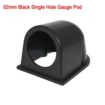 복합가스 측정기 산소농도 AD 52MM 범용 자동차 EXT 온도 측정기 배기 가스 게이지 7 색 LED 백라이트 E, 04 Single Gauge Pod