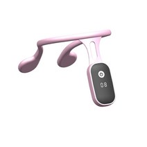 스마트 진동 자세교정기 거북목 굽은등 교정 허리 어깨 목 올바른 전동성인 여성을위한 백 기 안티 혹등 쇄골 척추 중괄호 등 지원 벨트 트레이너 알림, 분홍색