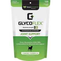 VetriScience GlycoFlex II 닭 간 맛 소프트 씹는 강아지용 관절 보조제, 240 count