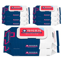 아이프리 더클린손소독티슈(에탄올), 50매, 10팩