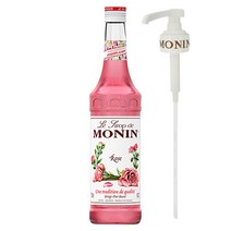 모닌-로즈시럽700ml + 모닌-시럽펌프, 700ml, 1세트