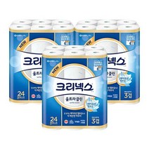 [KT알파쇼핑][대한민국 판매1위] 유한킴벌리 크리넥스 NEW 울트라클린 27m 24롤 X 3팩, 없음