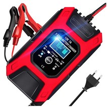[볼트런프리미엄12v] 우스틴스 FOXSUR 자동 배터리충전기 12V 7A 펄스복원, 빨간색