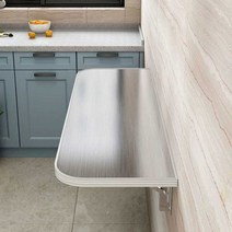 스테인레스 보조싱크대 야채 절단 테이블 폴딩 홈바, 90x30cm  타공 설치