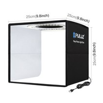 스튜디오 박스 포토부스 자연광조명 배경지거치대 PULUZ-사진 스튜디오 라이트 박스 12 색 배경 미니 탁상, 한개옵션0