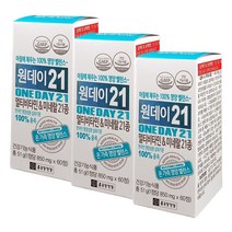 종근당건강 원데이21 멀티비타민 & 미네랄, 60정, 3개
