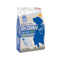 닥터도비 전연령 힙앤조인트 관절건강 건식사료, 닭 5kg 1개
