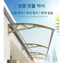 창문빗물막이 비가림 창문 빗물막이 비가림막 투명, 80X150cm