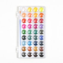 민화샵 솔리드 고체물감 수채화파레트, 솔리드 36색 UATCR0164