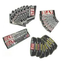 오토바이 머플러 알루미늄 yoshimura 스티커 배기 파이프 3d decals for honda yamaha suzuki kawasaki ducati benelli cafe ra, d 1pc, 1개