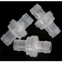솔레노이드 밸브 연료 가스 액체 직경 34681012mm 용 2pcs 플라스틱 단방향 비 반환 물 인라인 유체 체크 밸브, 투명-12mm