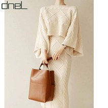 드넬 드넬 오빈크롭니트투피스셋트DWO23272A