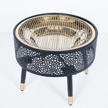 실내 화로대 난로 캠핑 연통 숯불 바비큐 스토브, 싸우지 마