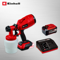 독일 아인헬 충전 전동 다용도 페인트 스프레이 소독 폼 건 후끼 에어리스 스프레이건 TC-SY 18/60, 본품+5.2Ah배터리+급속충전기