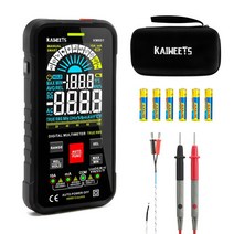 검정기 접지 저항 측정기 전류 절연 멀티미터 디지털 테스터기 검전기KAIWEETS KM601 9999 카운트 디지털, 01 KM601-Black