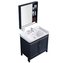 서랍형 세면대 카페 세면장 스탠딩 간이 일체형 욕실 하부장 30종, 세면대+캐비닛 + 90cm개