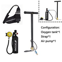 mp 센터 스노클 마스크 추천1000ml 다이빙 산소 탱크 스쿠버 폐 알루미늄 합금 미니 스노클링 장비, 04 1LE suit black