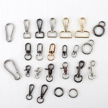 데코와바 열쇠고리 가방 부자재 키링만들기, 자물쇠고리(소)블랙